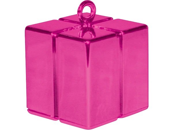 Těžítko / závaží DÁREČEK, plastové - magenta růžová barva, 110g