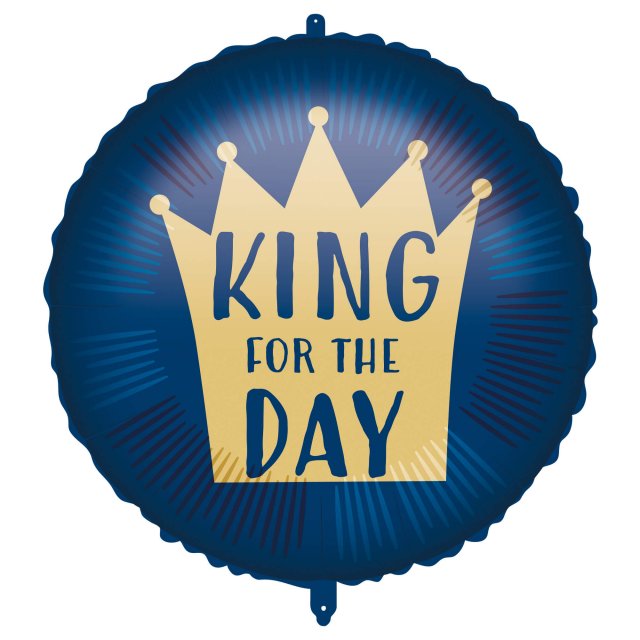 Fóliový balónek KRUH KRÁL DNE - king for the day, 46cm (zn. Procos)