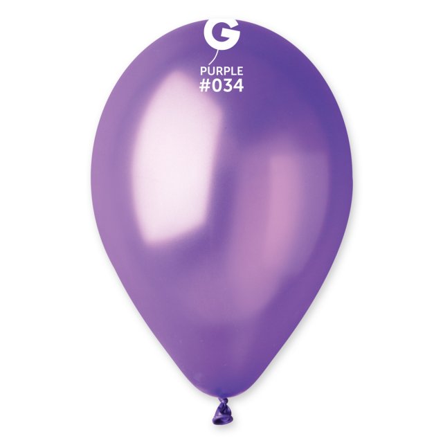 Latexový balónek GEMAR, metalický, fialový (GM120 - #034), průměr 30cm
