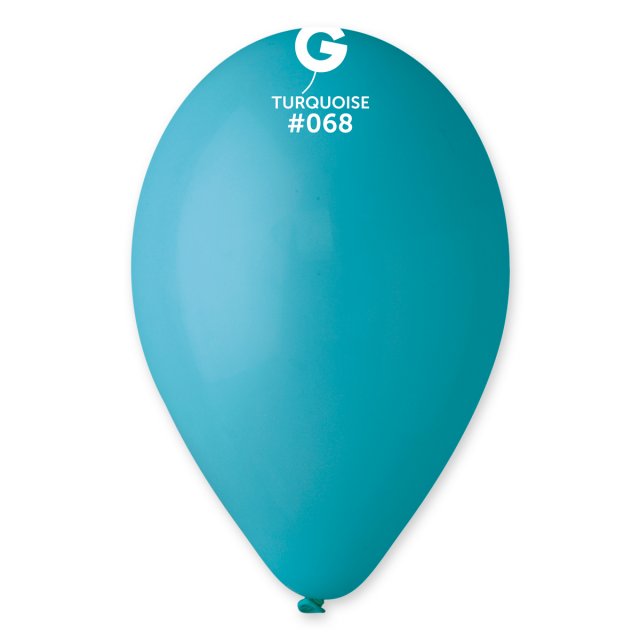 Latexový balónek GEMAR, pastelový, tyrkysový (G110 - #068), průměr 30cm