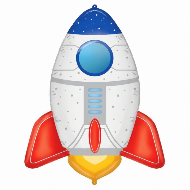 Fóliový balónek vesmírná RAKETA, velikost 70cm (zn. Procos)