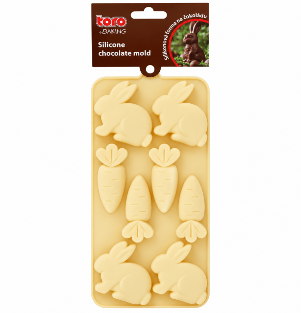 FORMA silikonová velikonoční, na čokoládu, krémová barva (zn. TORO-baking)