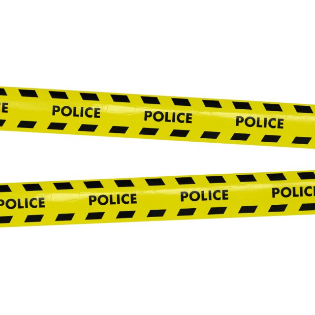Výstražná policejní páska POLICE, žlutá, délka 15m (zn. BOLAND)