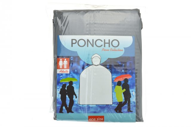 Pláštěnka / Poncho do deště - šedé