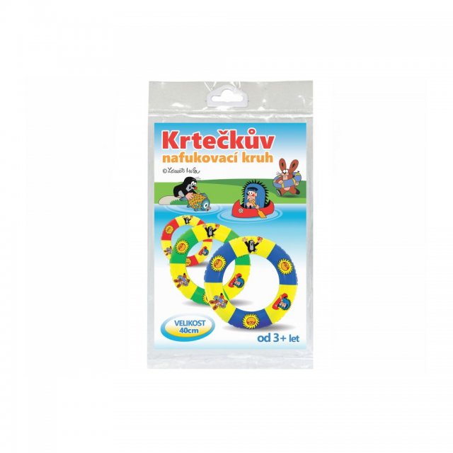 Nafukovací KRUH KRTEČEK, velikost 40cm, 3 barvy mix (zn. WIKY)