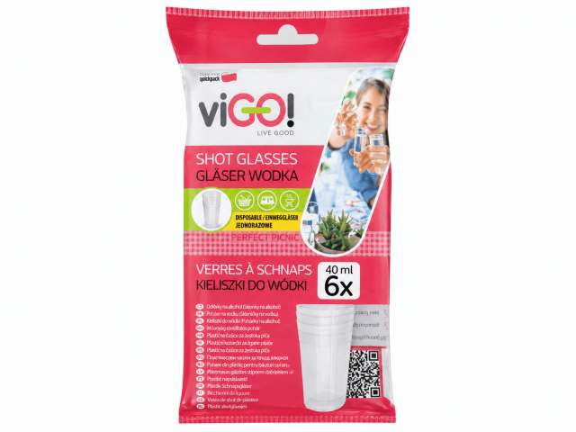 Odlivka na alkohol, 40ml - set 6ks (zn. Vigo!)