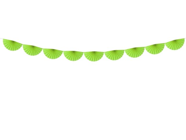 Girlanda, rozety 30 cm, zelená (zn. PartyDeco)