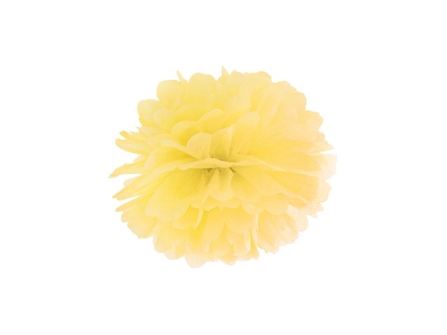 Pompom, žlutá, 25 cm (zn. PartyDeco)