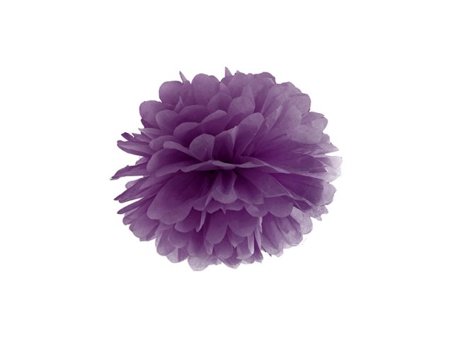 Pompom, fialová, 25 cm (zn. PartyDeco)