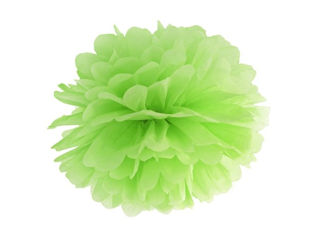 Pompom, světle zelená, 35 cm