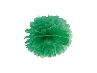Pompom, smaragdová zelená, 25 cm (zn. PartyDeco)