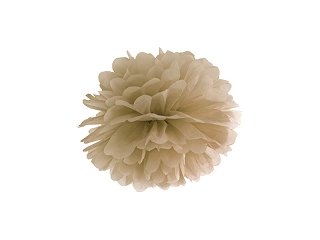 Pompom, karamel, 25 cm (zn. PartyDeco)