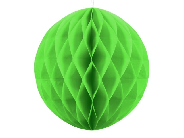 Papírová dekorace, světle zelená, koule, 40 cm