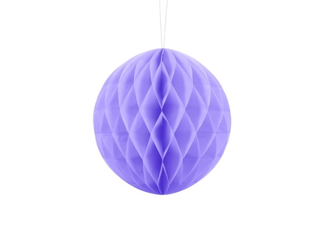 Papírová dekorace, lila, koule, 20 cm (zn. PartyDeco)