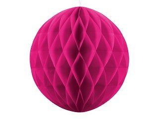 Papírová dekorace, tmavě fialová, koule, 40 cm (zn. PartyDeco)