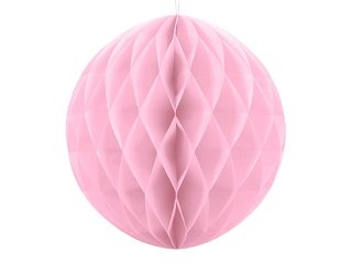 Papírová dekorace, světle růžová, koule, 40 cm (zn. PartyDeco)