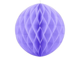 Papírová dekorace, lila, koule, 40 cm (zn. PartyDeco)
