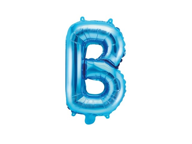 Fóliový balonek, písmeno B, modrý (zn. PartyDeco)