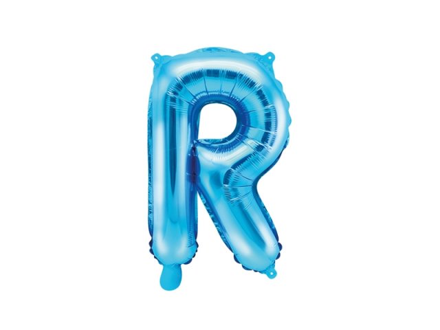 Foliový balonek, písmeno "R", modrý