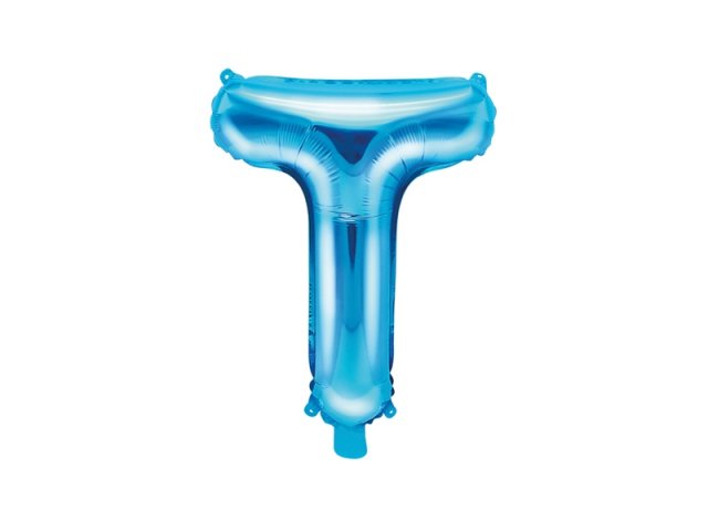 Foliový balonek, písmeno "T", modrý