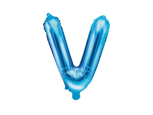 Foliový balonek, písmeno "V", modrý