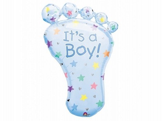 Foliový balonek "It's a boy", noha (zn. Anagram)