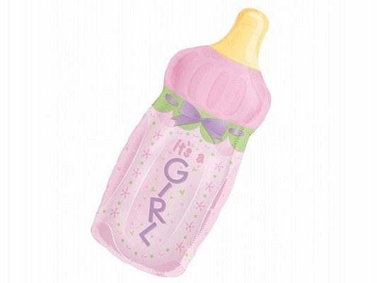 Foliový balonek "It's a girl", láhev (zn. Anagram)