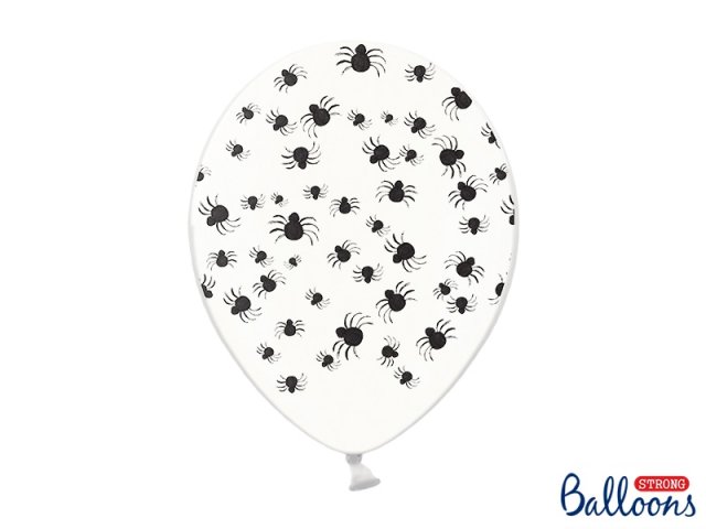 Latexový balónek, Halloween, pavouci, 30 cm (zn. PartyDeco) - 1 ks