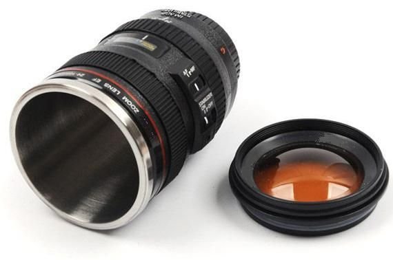 Hrnek FOTO objektiv, lens cup
