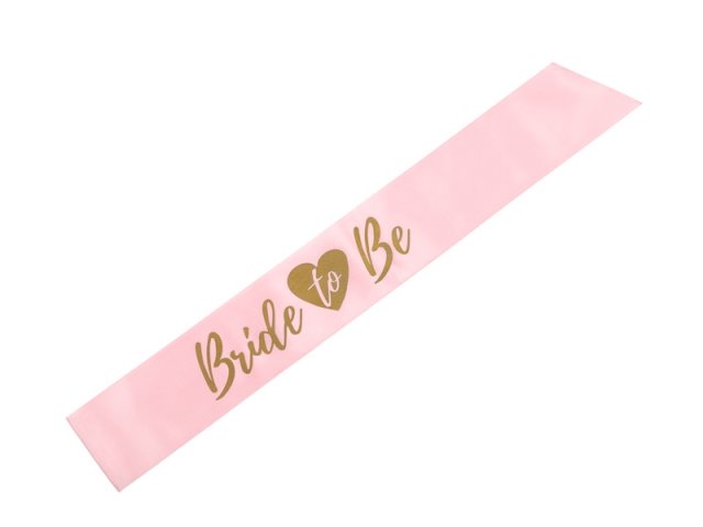 Šerpa Bride to be - na rozlučku se svobodou, růžová (zn. PartyDeco)
