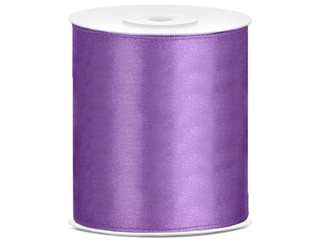 Stuha saténová, levandule, 10cm/25m (zn. PartyDeco)