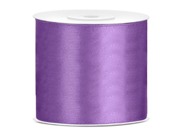 Stuha saténová, levandule, 7.5cm/25m (zn. PartyDeco)