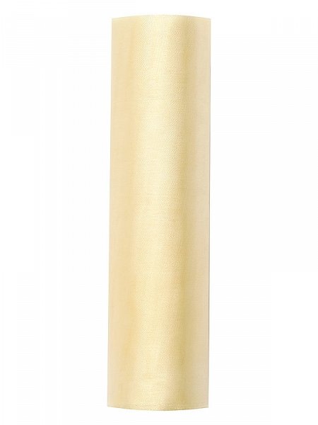 Organza, krémová, 16cm/9m (zn. PartyDeco)