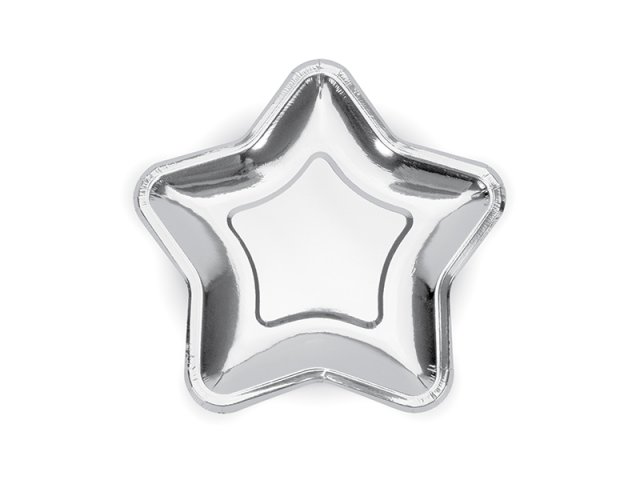 Podtácek Hvězda - stříbrný, 18 cm