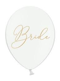 Pastelový balonek Bride, bílý, 30cm - 1 ks