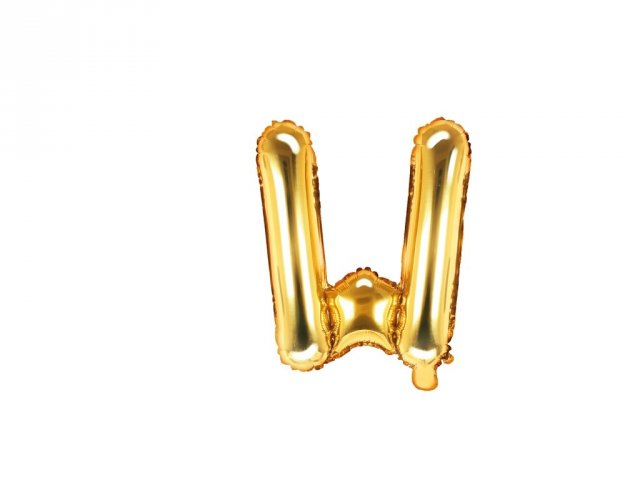 Foliový balonek, písmeno "W", gold