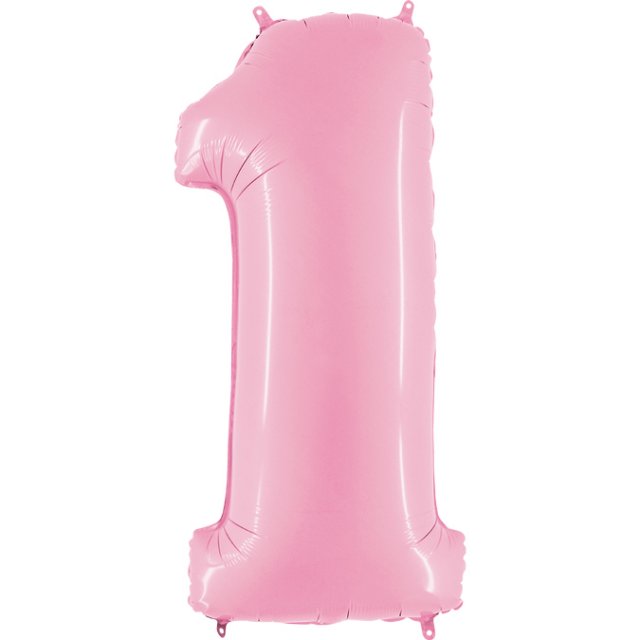 Fóliový balón 86 cm, růžový 1