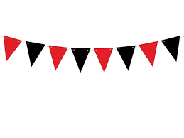 Girlanda papírová, PIRÁTSKÁ, vlaječky, délka 1.5m (zn. PartyDeco)- 1,5m
