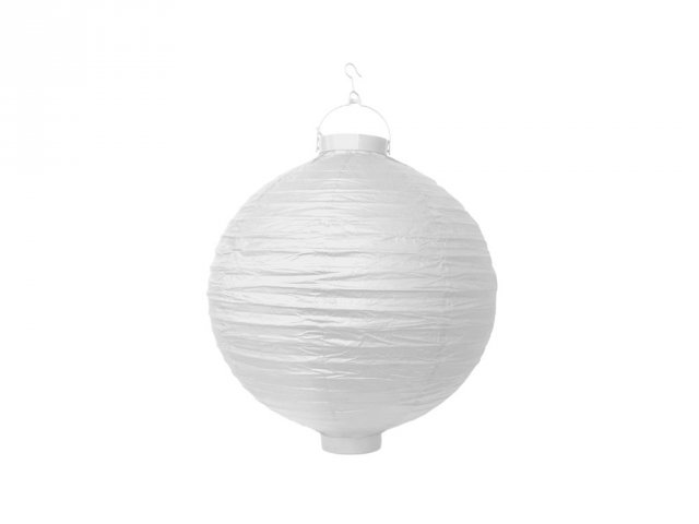 Lampion kulatý, 1 kus bílý