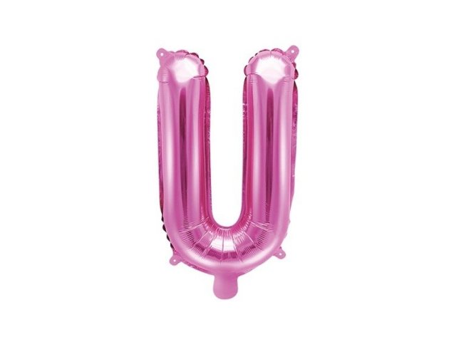Foliový balonek, písmeno "U", růžový