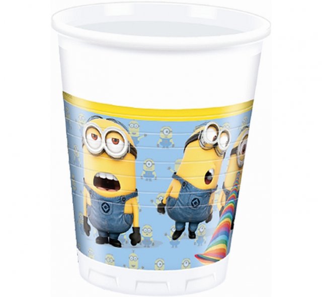 Plastové kelímky Mimoni, 200ml, set 8ks (zn. Procos)