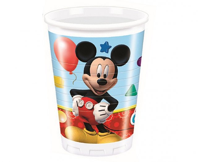Plastové kelímky "Mickey Playful" 200ml, 8ks