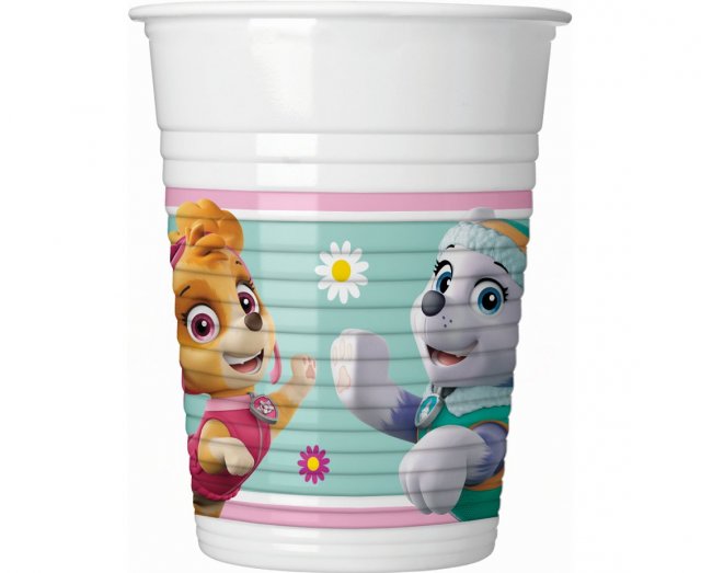 Plastové kelímky Paw Patrol / Tlapková patrola - Skye and Everest, 200ml, set 8ks (zn. Procos)