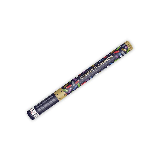 Vystřelovací konfety barevné proužky, metalické, délka 60cm (zn. PartyDeco)