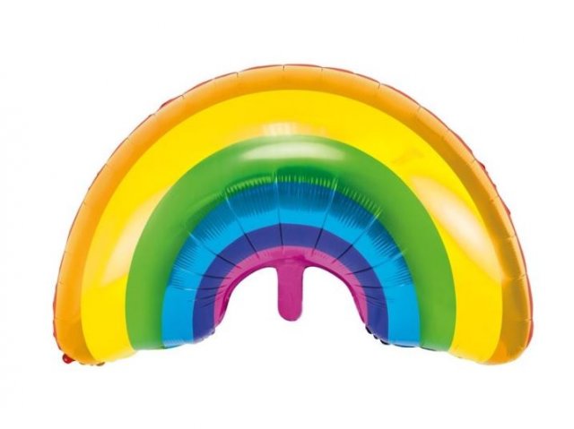 Fóliový balónek Duha, rozměr 73x45cm (zn. PartyDeco)