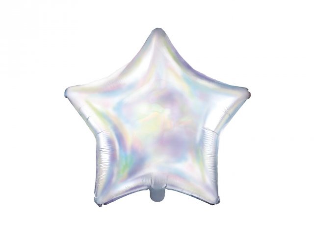 Foliový balónek Hvězda - holografický, 48cm