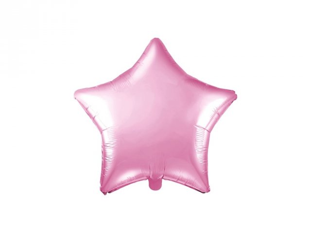 Foliový balónek Hvězda - sv. růžový, 48cm