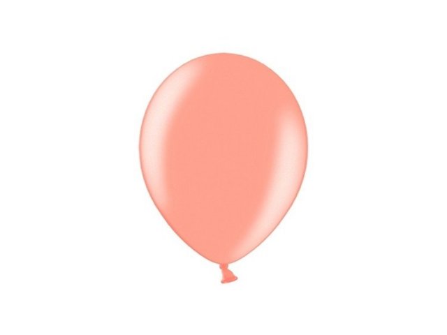 Latexový balónek metalický, rosegold barva, velikost 30cm (zn. StrongBalloons) - 1 ks