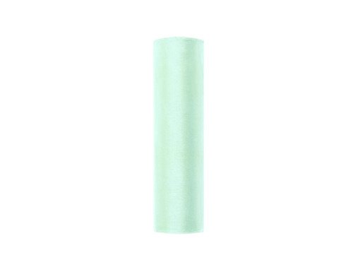 Organza, světle mentolová, šířka 16cm / délka 9m (zn. PartyDeco)