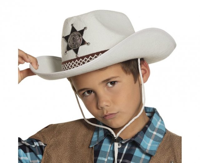 Klobouk "Šerif" bílý